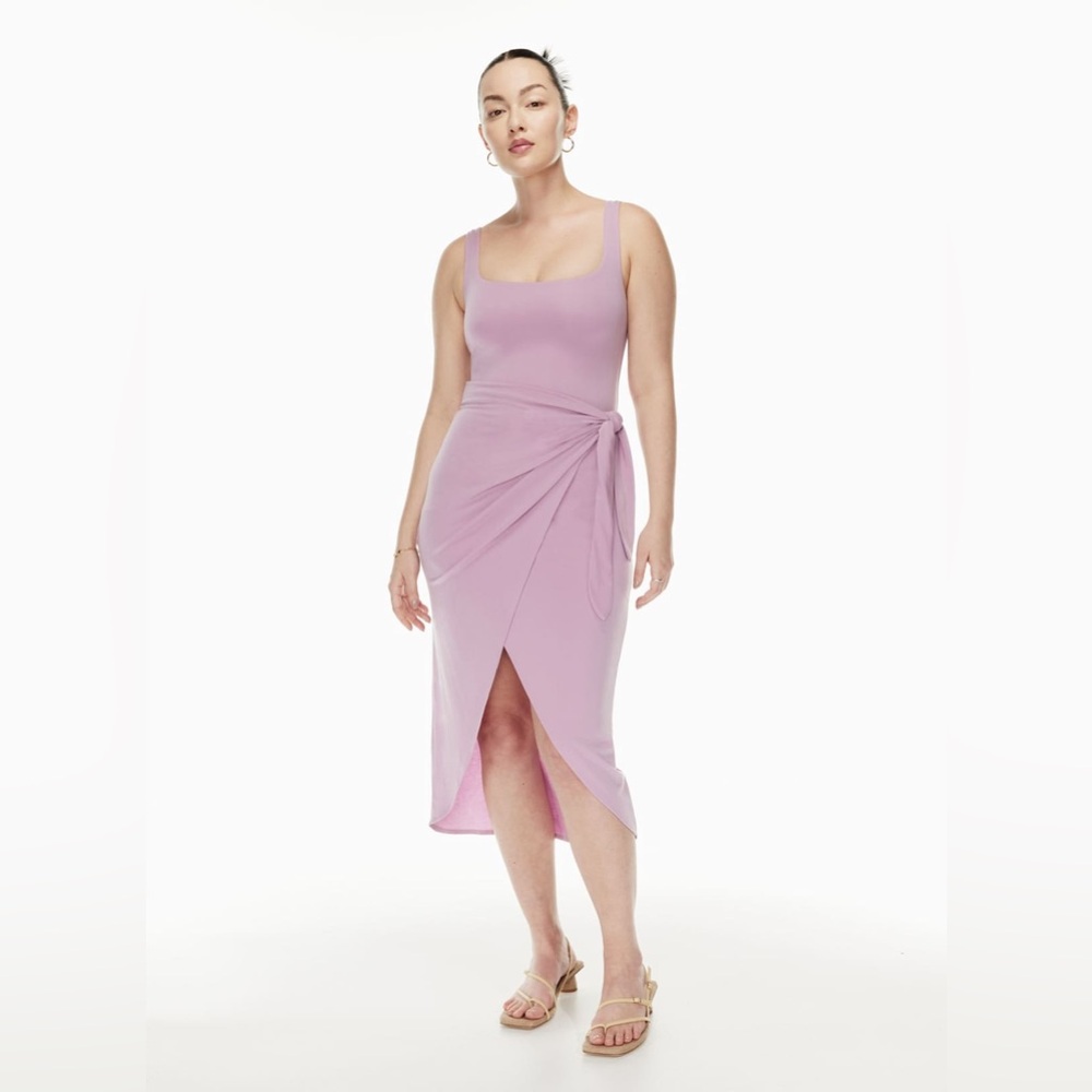 Saturn Midi Dress in colour dusty pink- Medium